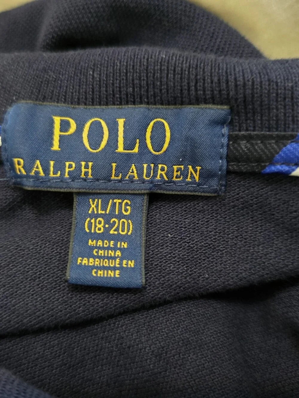 Polo Ralph Lauren Custom Slim Fit Big Pony Polo Shirt Rugby Stripe XL
